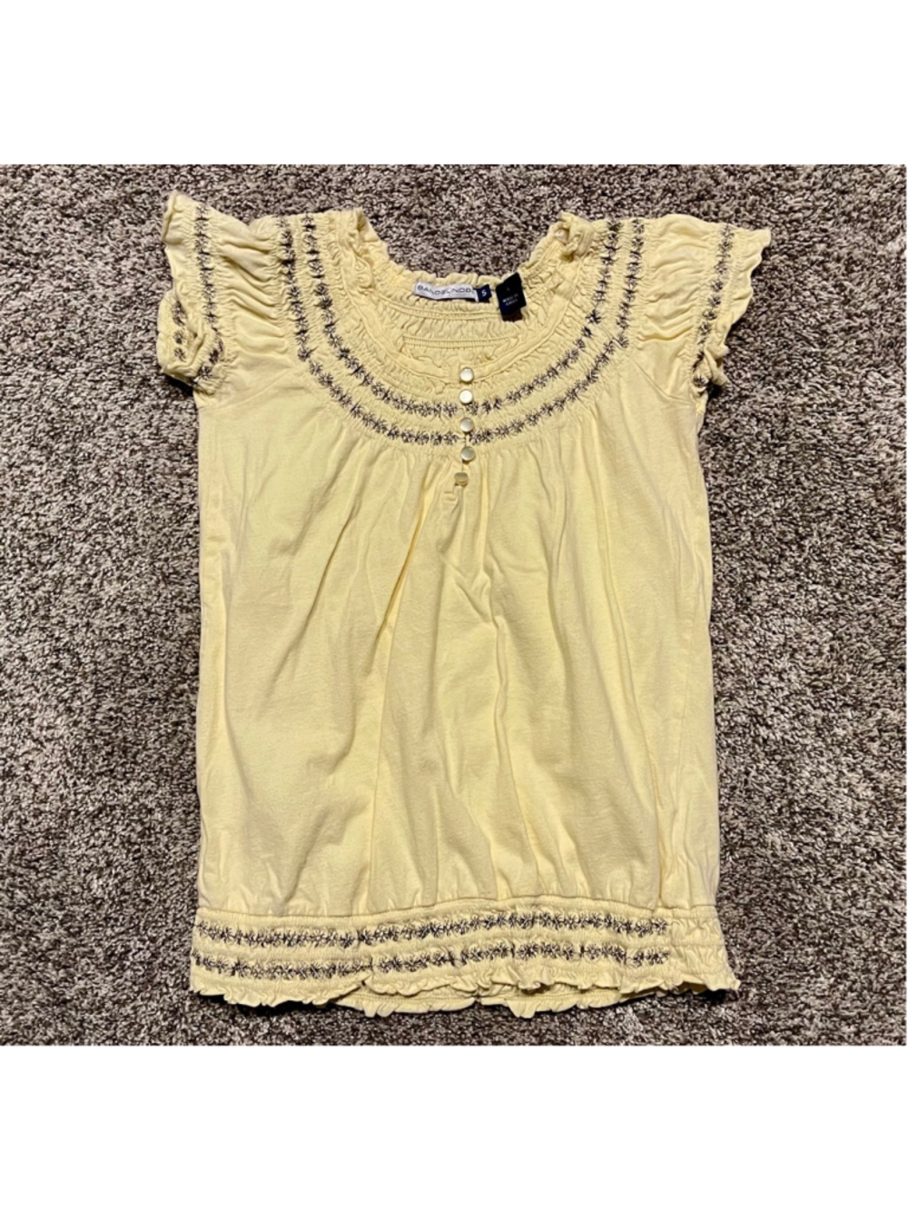 Bandolino Blu Women's Blouse, Size Small, Yellow